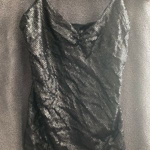 The Limited Black Sequin Tanktop/Cami size L